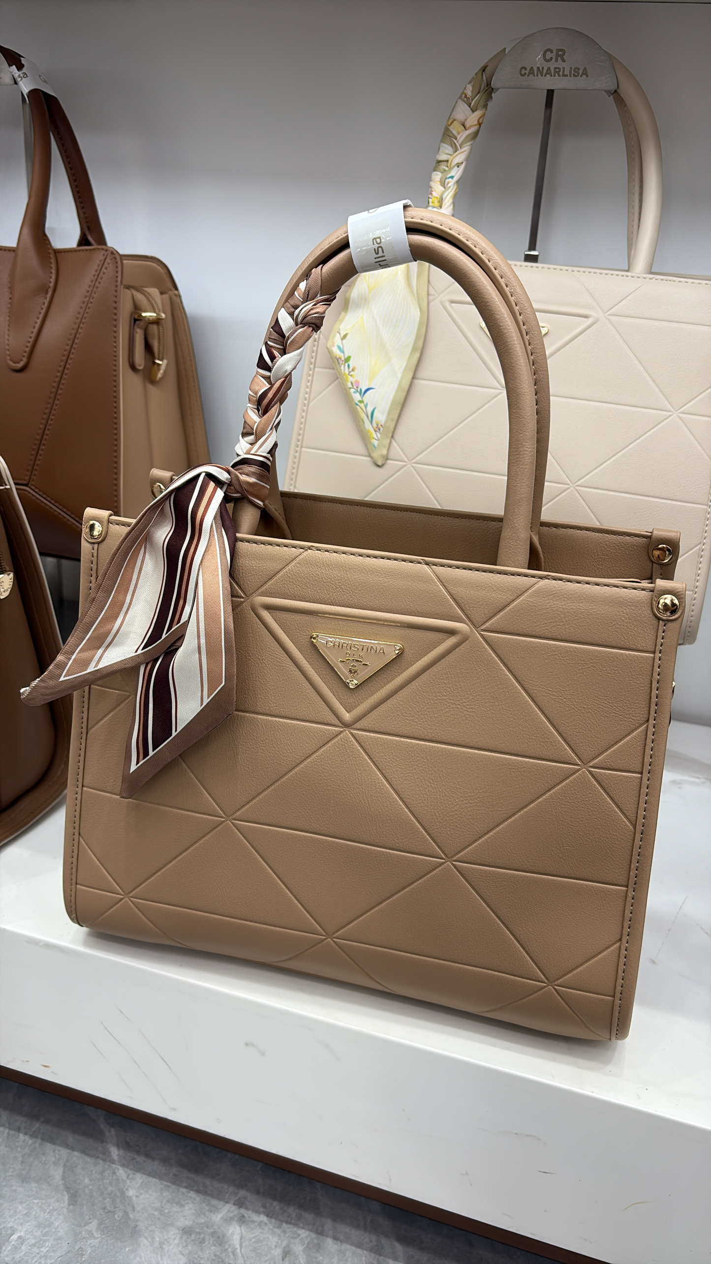 Christina OLK W7651 Luxury Bag (Pink, Beige, Green, Black, khaki and Brown colors) 8595