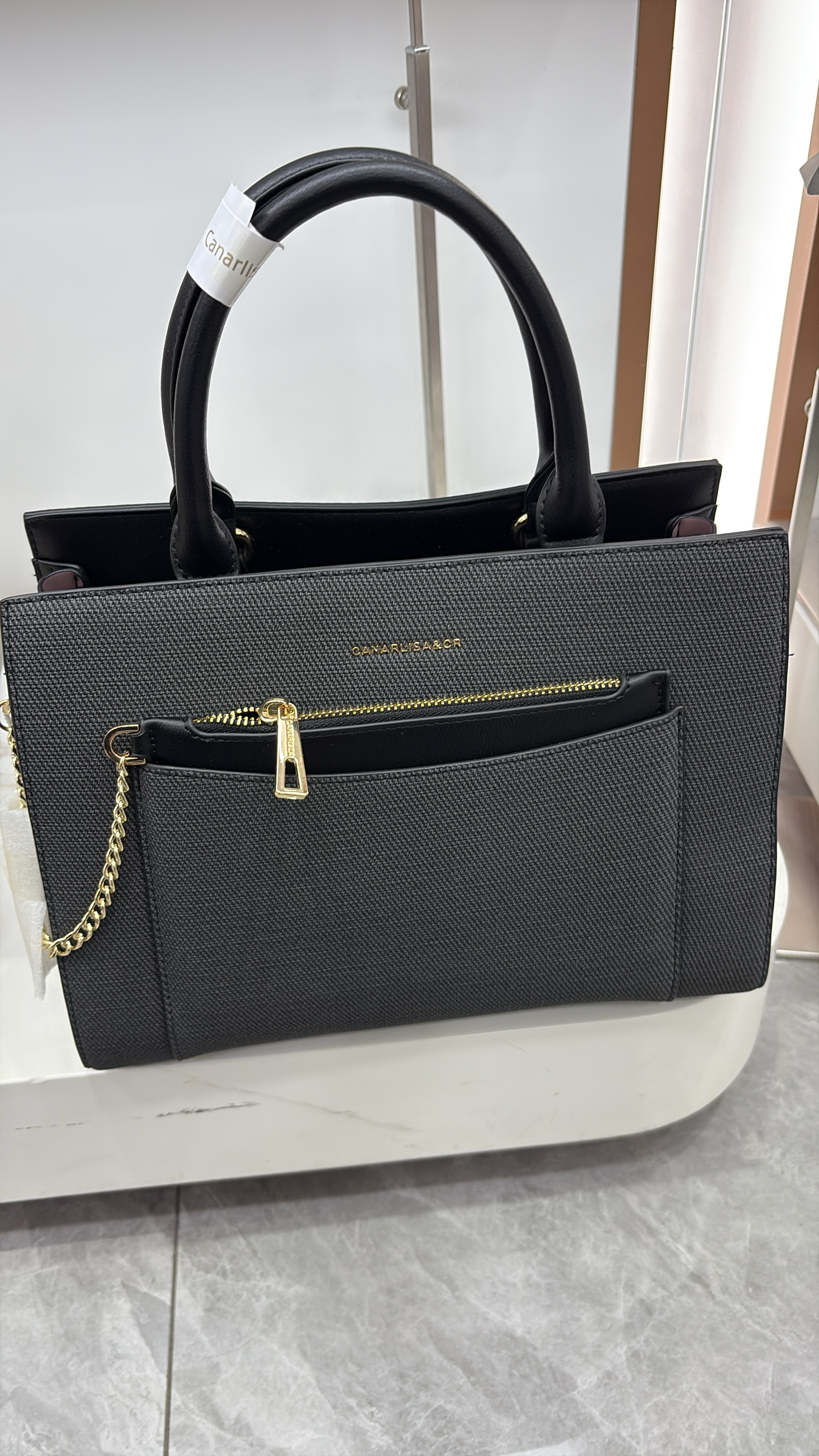 Cancrlisa & CR 8014 Luxury hand Bag (Black, Coffee, Gray, Dark Blue and Mud Colors) 7269
