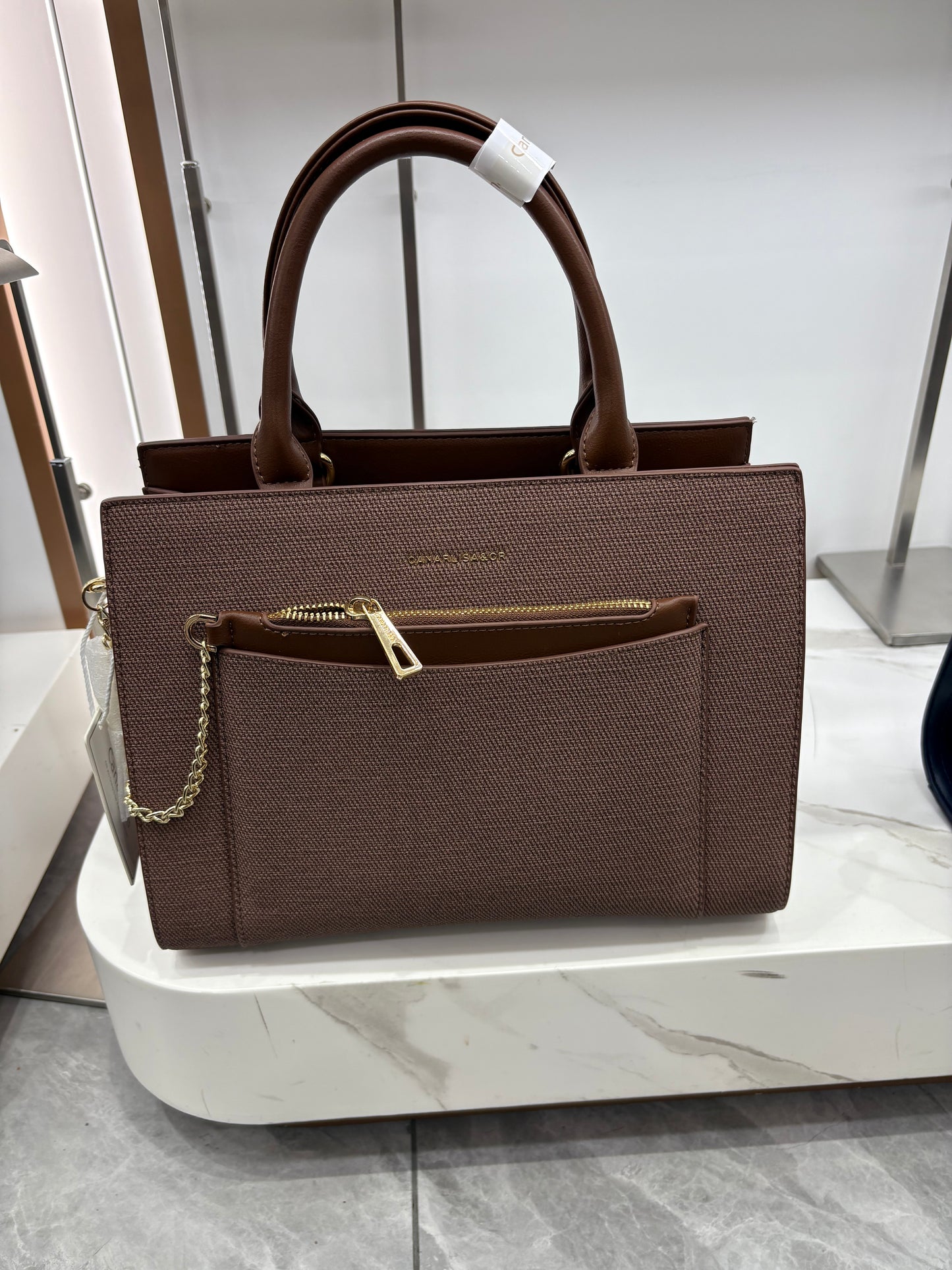 Cancrlisa & CR 8014 Luxury hand Bag (Black, Coffee, Gray, Dark Blue and Mud Colors) 7269