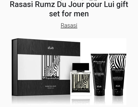RASASI - RUMZ AL RASASI 9325 Gift Set for Men - 3 pcs