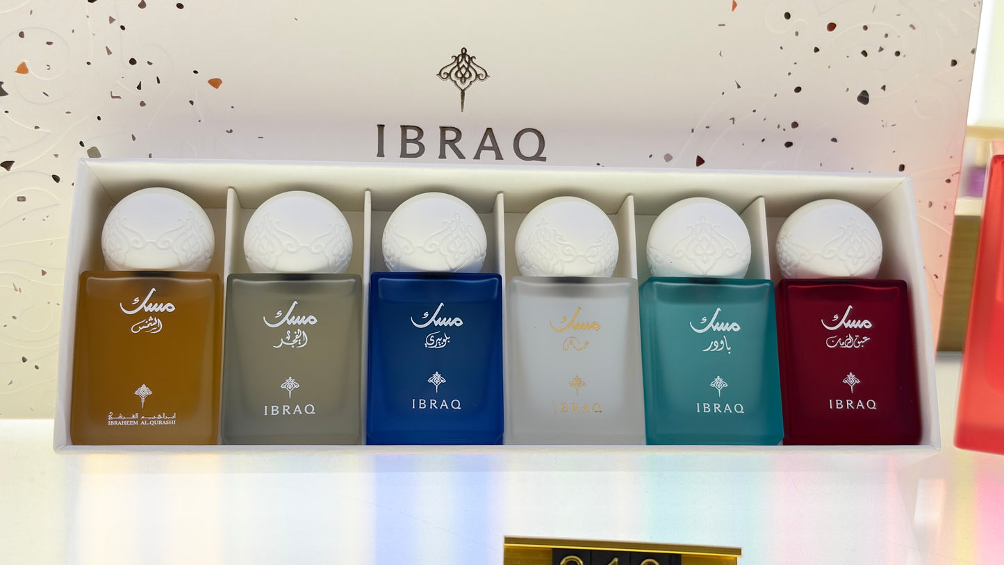 Musk Ibrahim Alqurashi - Summer Musk bundle Gift Package (3 75ML musk + 6 10ML musk) عطور ابراهيم القرشي