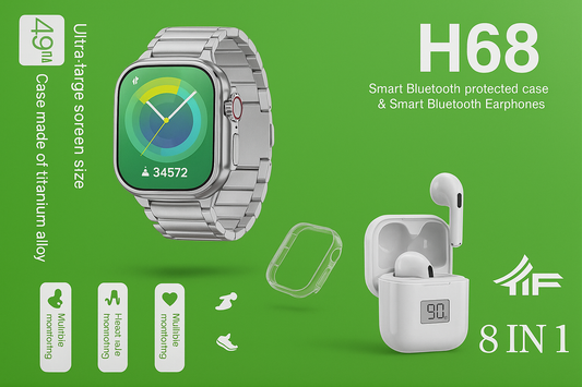 H68 Smart Watch with headphone