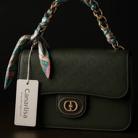 Canarlisa Luxury HandBag (Black, Green, Pink, Beige, Brown and Khaki Colors) ST132