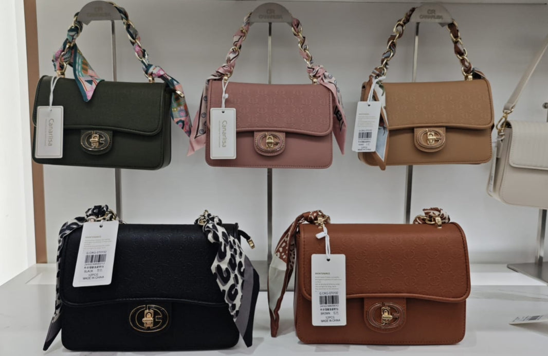 Canarlisa Luxury HandBag (Black, Green, Pink, Beige, Brown and Khaki Colors) ST132