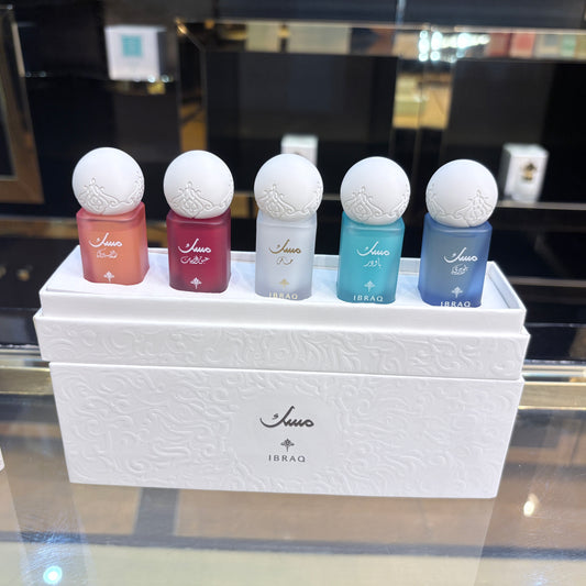 Ibrahim Alqurashi - Musk Oil Collection 6ML * 5 (Raspberry, Blueberry, Pomegranate, Powder and Special Musk)