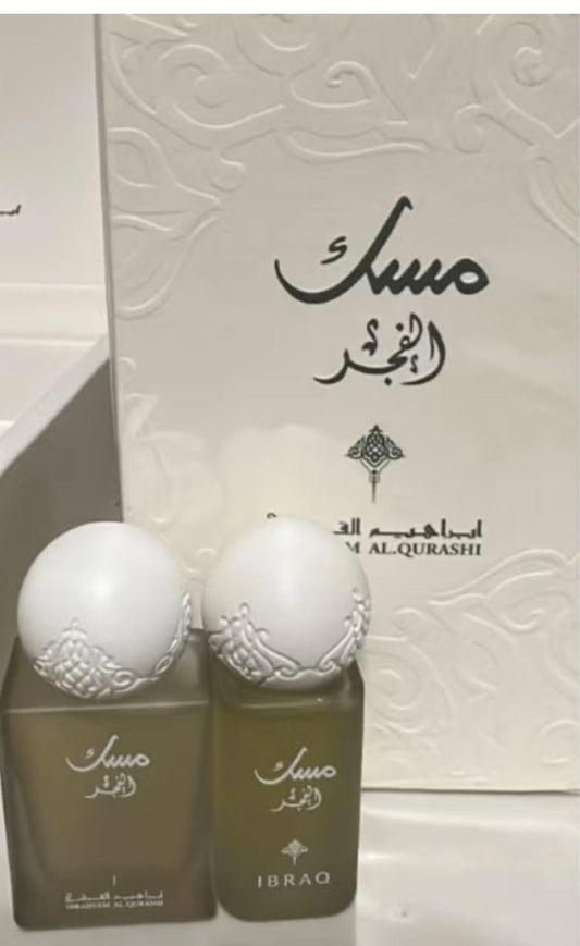Ibrahim Al Qurashi Mini Fajr Musk 10ML + Mini Fajr Oil 10ML